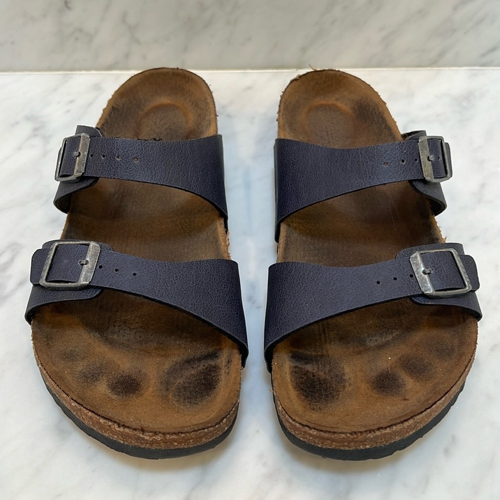 Navy Birkenstock Sandals